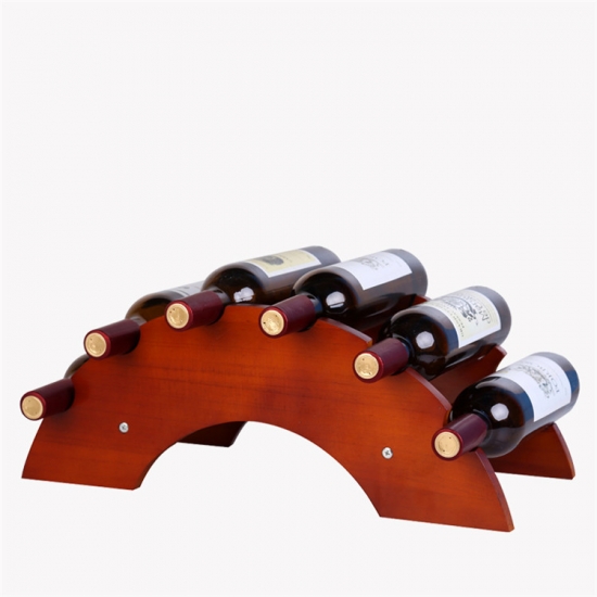 Arched Wood Wine Bottle Holders