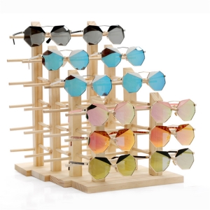 Pantalla de gafas de sol de maderaMST