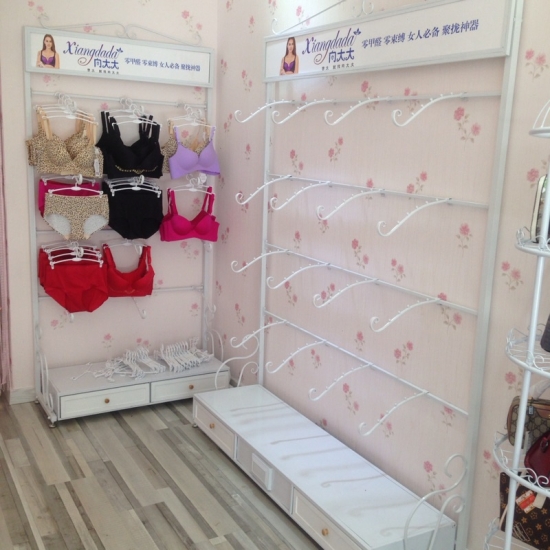 underwear display shelf